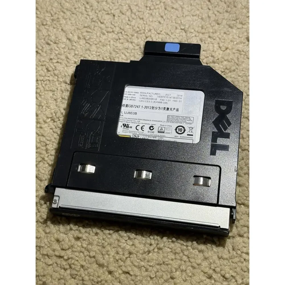 Dell Modular Bay DVD-ROM Drive UJ8E0B DP/N 0PX7DY for Latitude E-Series